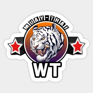 White Tigers - Muay Thai Sticker